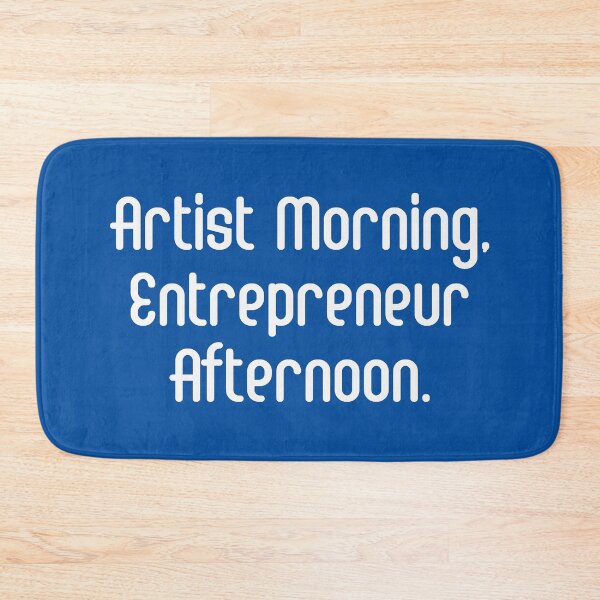 Item preview, Artist Morning, Entrepreneur Afternoon. | Life Productivity | Quotes | Royal Blue designed and sold by Wintre2.