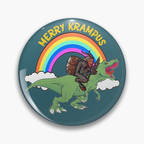 Item preview, Merry Krampus funny dinosaur ride designed and sold by SidTastic .