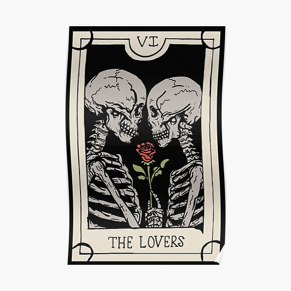 The Lovers Tarot Card (Color) Poster