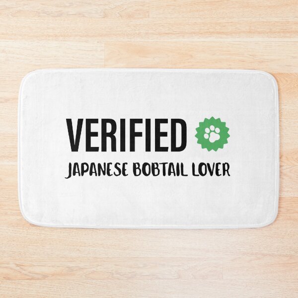 Item preview, Verified | Cat Lover | Japanese Bobtail Cat | White designed and sold by Fluffy-Vectors.
