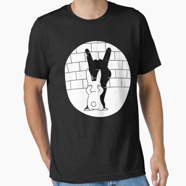 Item preview, Funny Rabbit Rock and Roll Hand Shadow designed and sold by Hoiho Adventure Shirts.