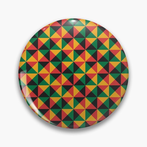 Item preview, Geometric Triangle Pattern (Rasta Colours) designed and sold by John Uttley.