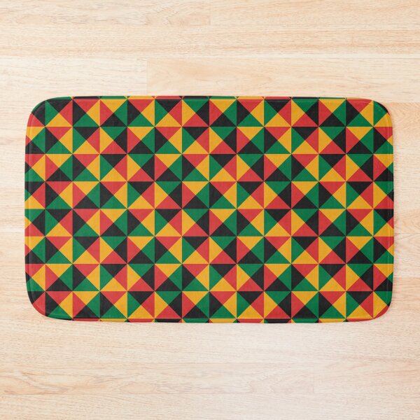 Item preview, Geometric Triangle Pattern (Rasta Colours) designed and sold by John Uttley.