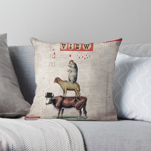 Animal Collection by Elo -- Together Throw Pillow