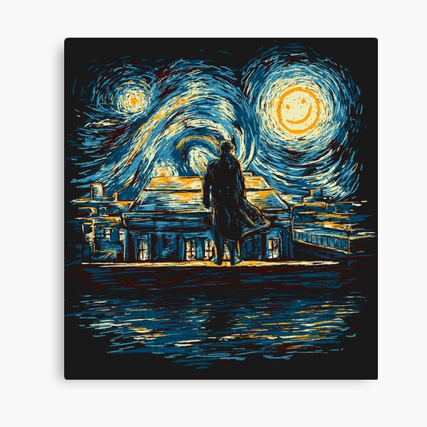 Starry Fall (Sherlock) Canvas Print