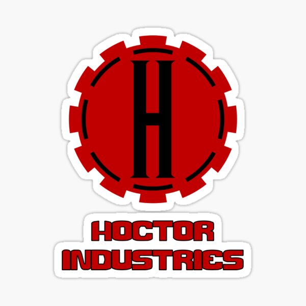 Hoctor Industries Logo Full Sticker