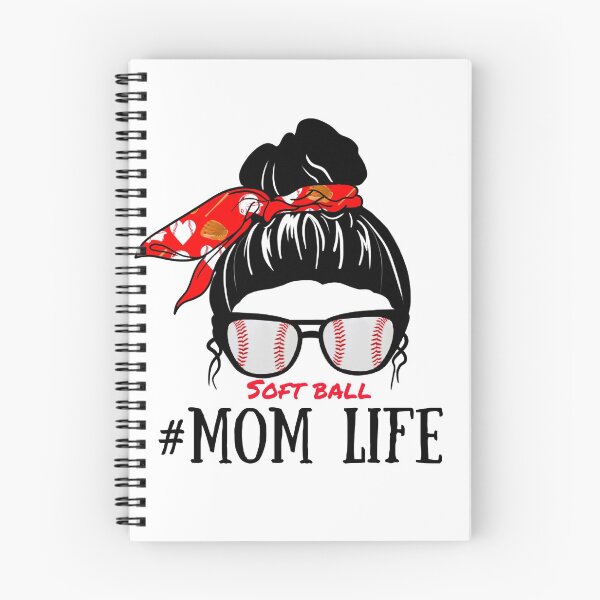 Item preview, Messy bun Softball | Momlife designed and sold by Mixture-DESIGN.