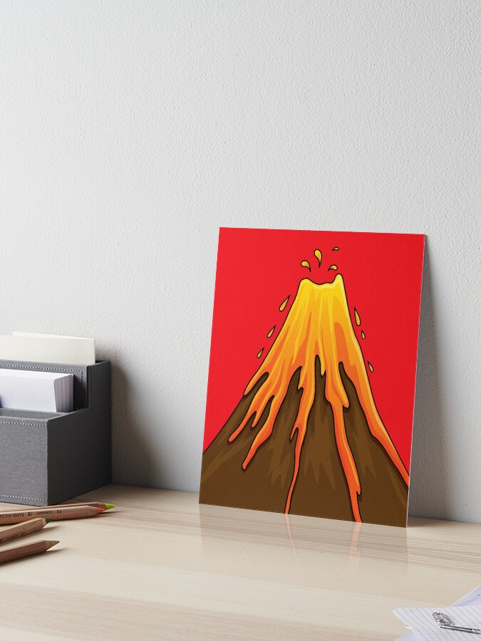 Volcano Eruption Painting in a Ziploc Bag - Happy Tot Shelf