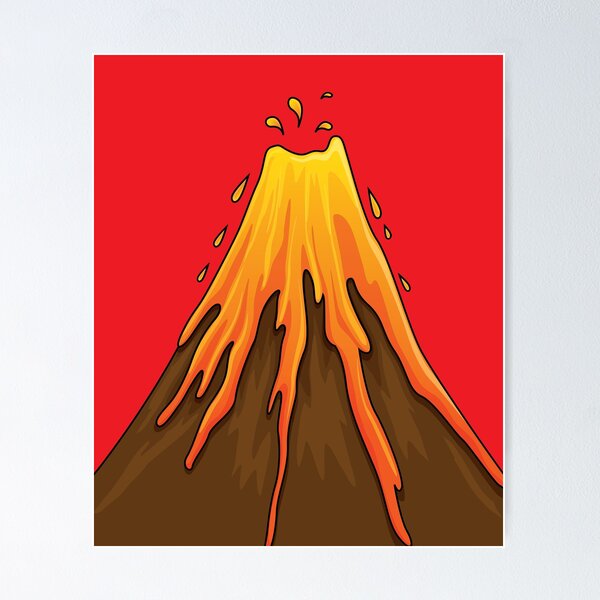 Aperçu de l'œuvre Éruption volcanique éruption de supervolcan lave créée et vendue par flofin.