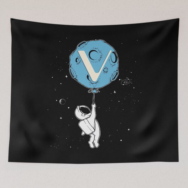 Item preview, Vechain Balloon Moon Astronaut - Vechain To The Moon VET Space Man Cypto Currency  designed and sold by Ormes21.