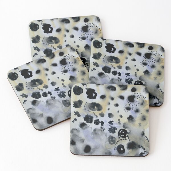 Item preview, Watercolor abstraction "Texture snow leopard I" designed and sold by AlissNikolina.