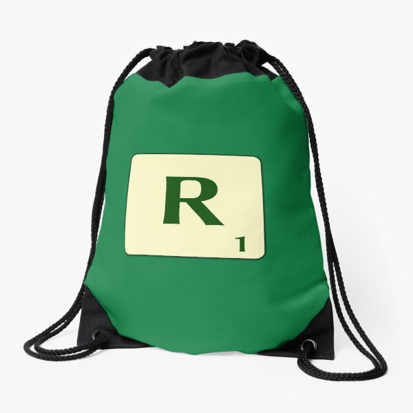 Ficha de Scrabble de la R de 1 punto Mochila saco