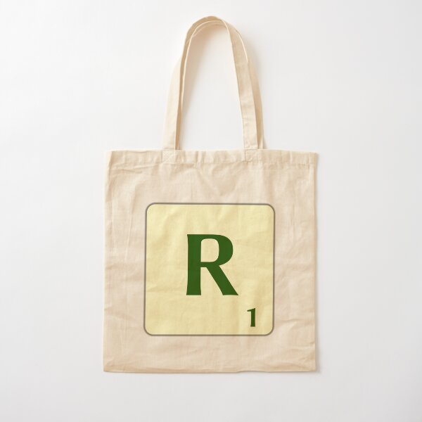 Ficha de Scrabble de la R de 1 punto Bolsa de algodón