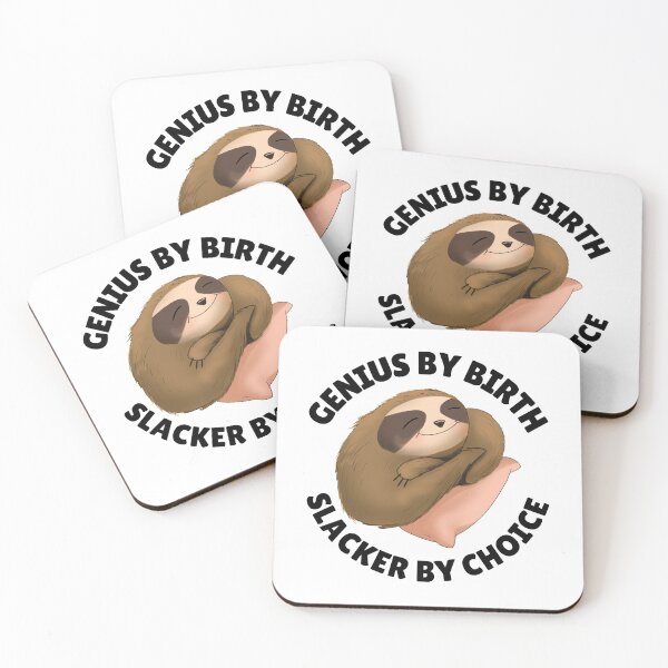 Item preview, genius by birth slacker by choice designed and sold by Sinovius.