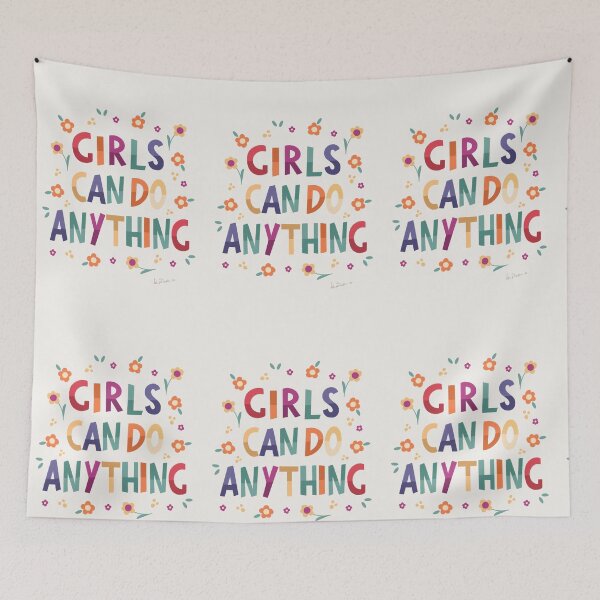 Item preview, Girls can do anything  designed and sold by Valeria Frustaci.