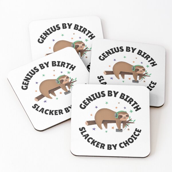 Item preview, genius by birth slacker by choice designed and sold by Sinovius.