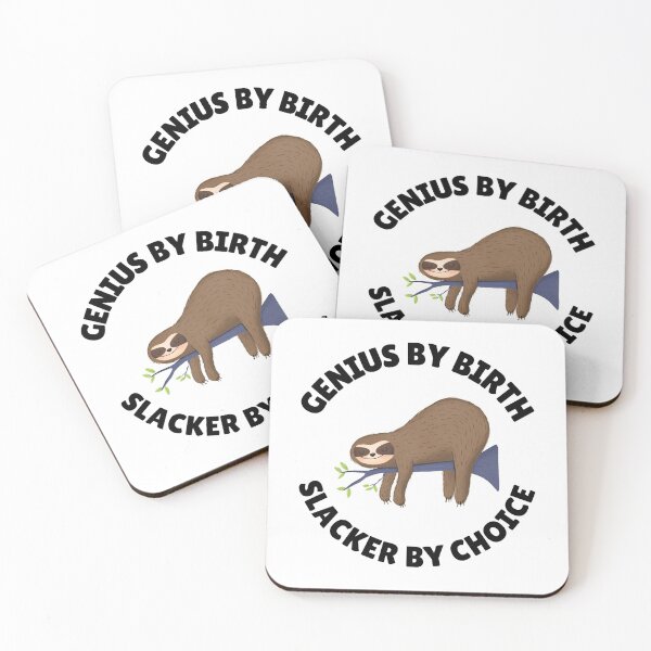 Item preview, genius by birth slacker by choice designed and sold by Sinovius.
