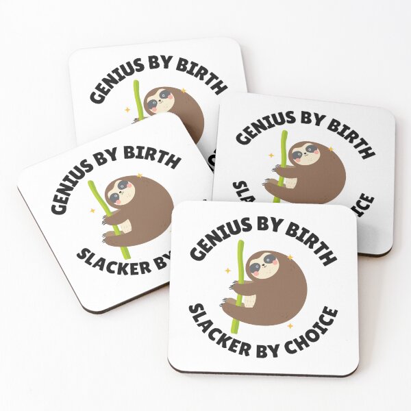 Item preview, genius by birth slacker by choice designed and sold by Sinovius.