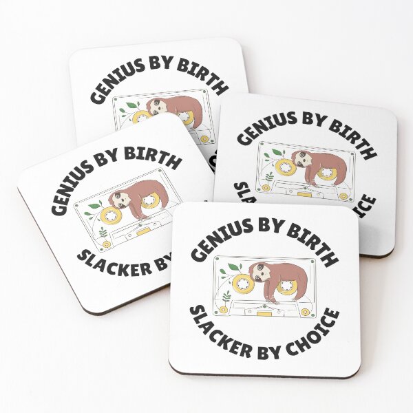 Item preview, genius by birth slacker by choice designed and sold by Sinovius.