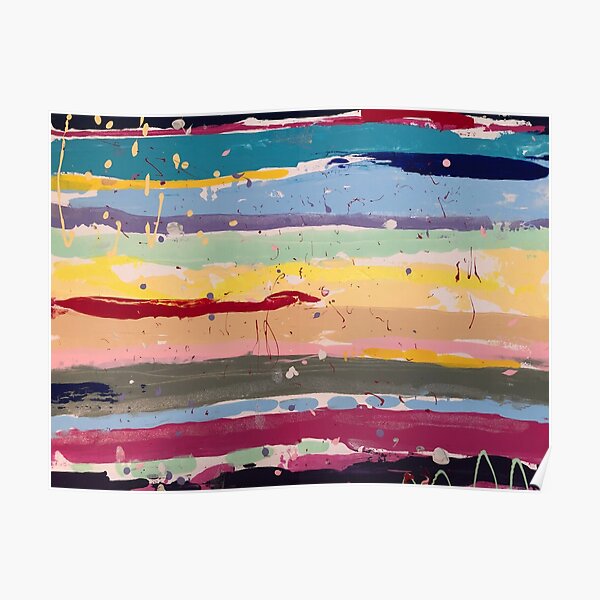 Bunte Streifen Poster