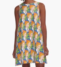Frizzle Pattern A-Line Dress