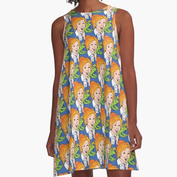Frizzle Pattern A-Line Dress