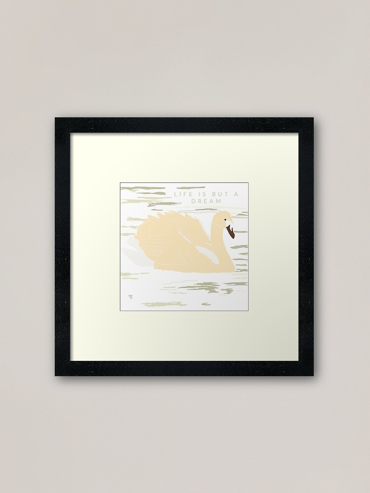 Alternate view of Swan Framed Art Print