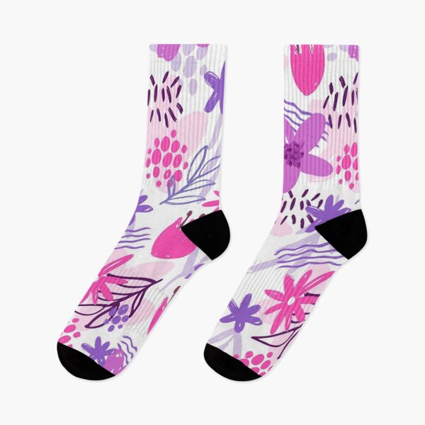 Item preview, Pink and Purple Abstract Floral designed and sold by pugmom4.