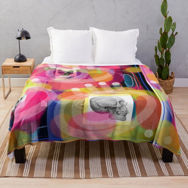Item preview, Abstract colorful works with skulls  designed and sold by jotcar.