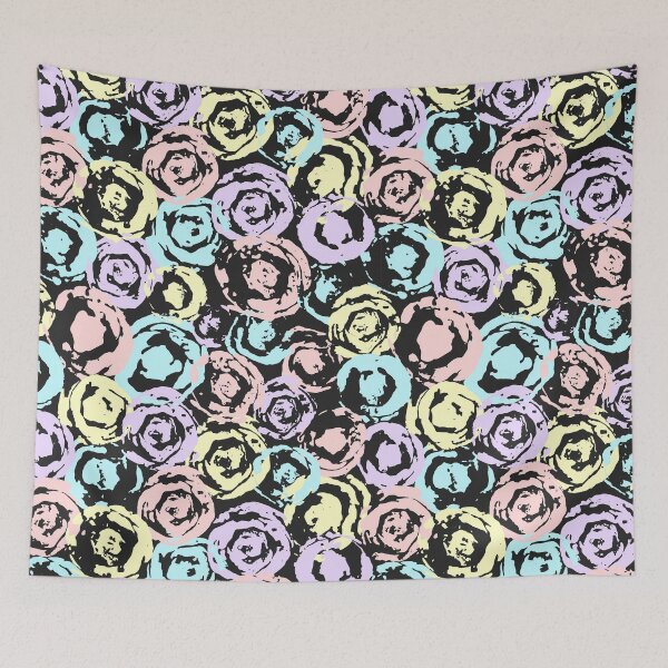 Item preview, Abstract Pastel Colored Rose Pattern designed and sold by Jovydesign.