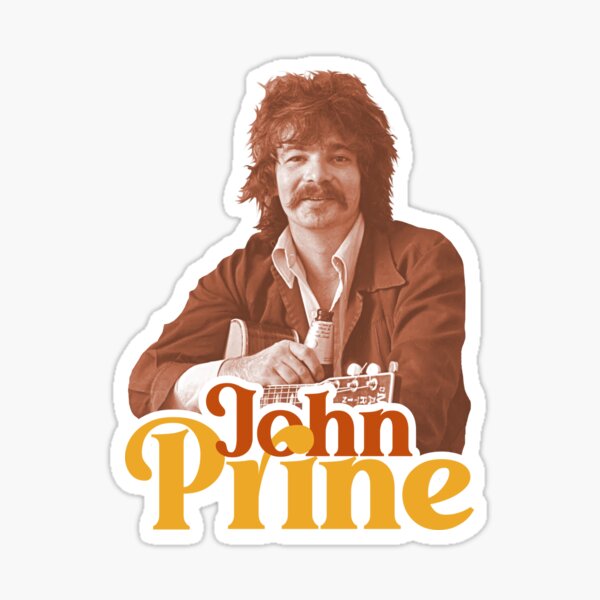 "John Prine Retro Tribute Design " Sticker For Sale By Acquiesce13 ...