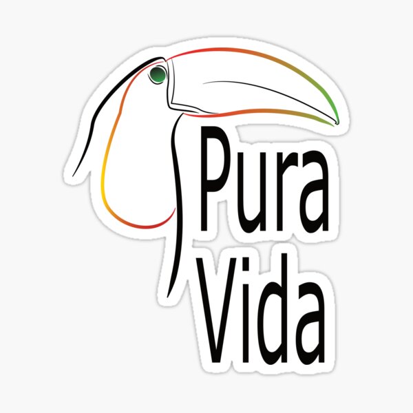 Pura Vida, The Good Life Sticker