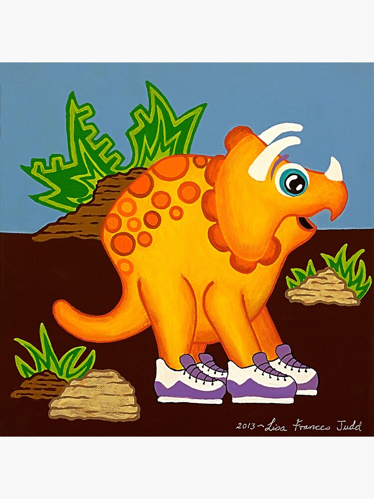 "Yellow Dinosaur" Poster by Lisafrancesjudd | Redbubble