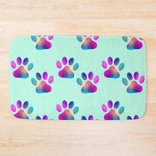Item preview, Colorful Abstract paw Geometric  designed and sold by BeCoolArt.