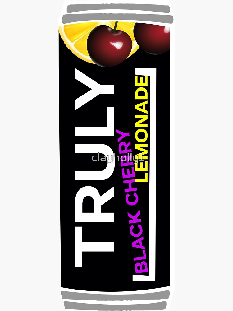 "Truly Black Cherry Lemonade Hard Seltzer" Sticker by clayholly1