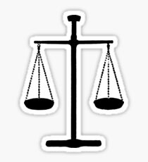 Scales of justice Sticker