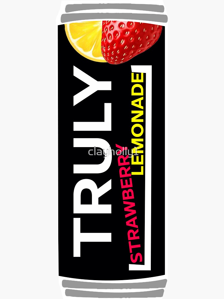 "Truly Strawberry Lemonade Hard Seltzer" Sticker for Sale by clayholly1 Redbubble