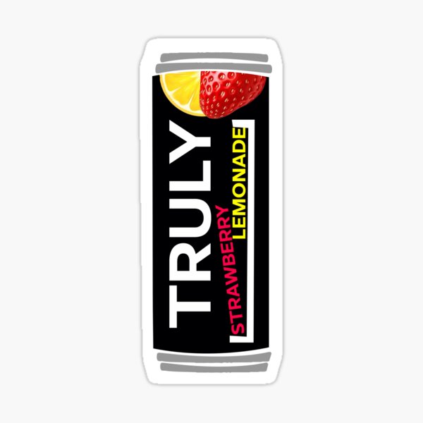 "Truly Strawberry Lemonade Hard Seltzer" Sticker for Sale by clayholly1 Redbubble