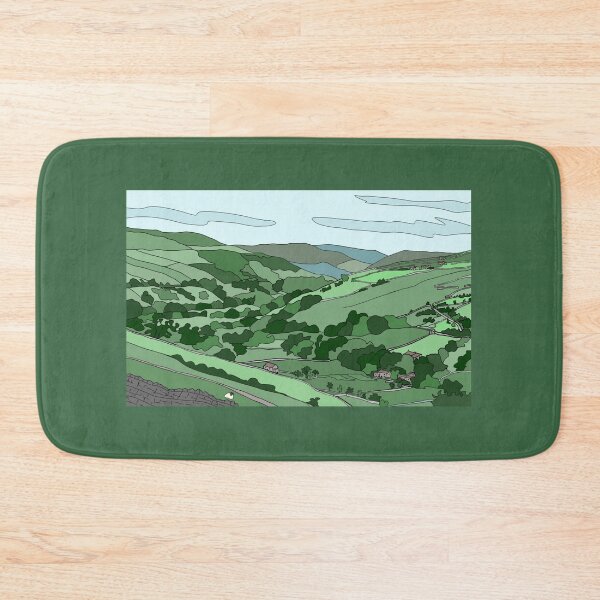 Item preview, Swaledale, Yorkshire Dales, near Downholme Viewpoint - digital art designed and sold by Jenny Cathcart.