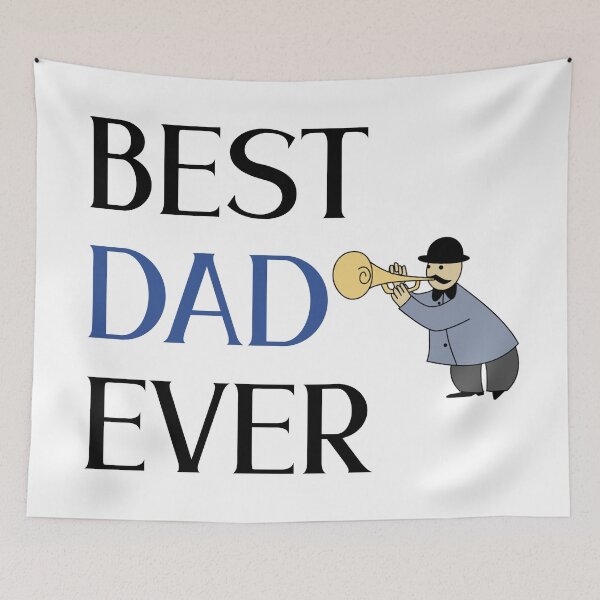 Item preview, Best dad ever music notes  designed and sold by Rami Khalifah.