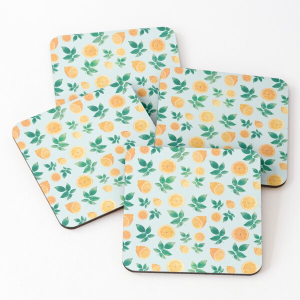 Item preview, Lemon Fruits Mint Pattern designed and sold by InovArtS.