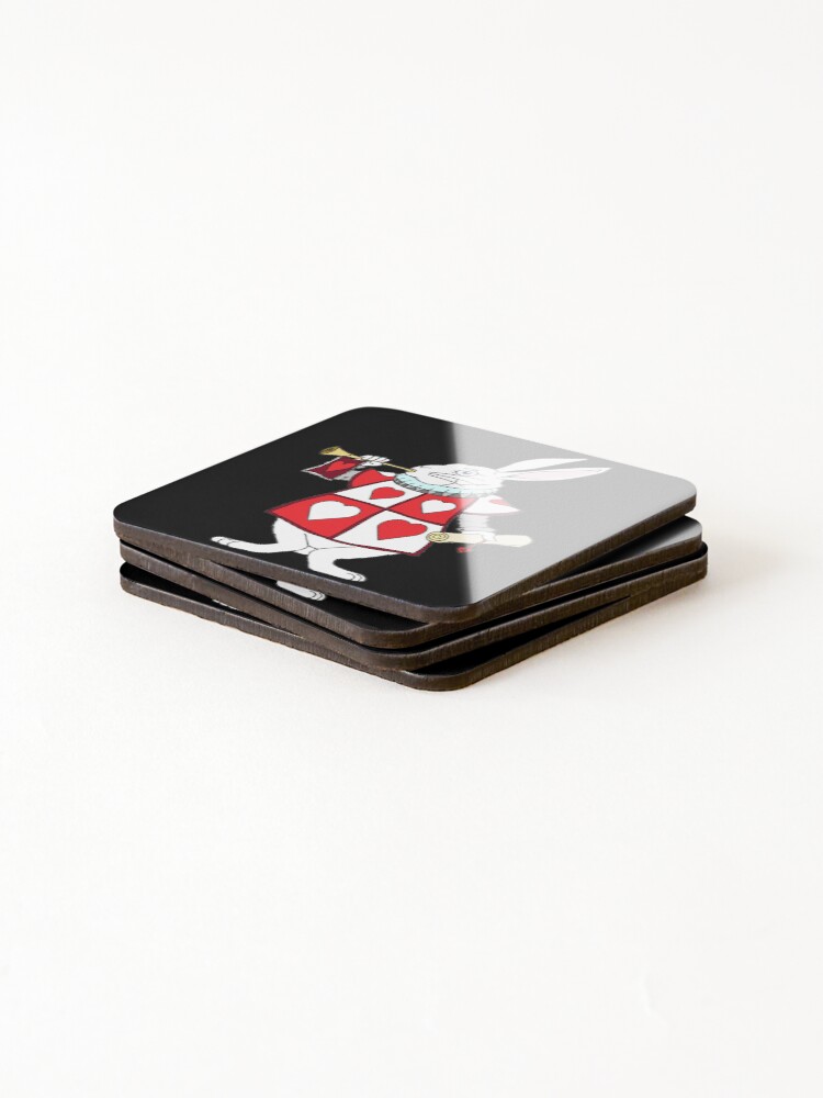 Thumbnail 4 of 5, Coasters (Set of 4), White Rabbit designed and sold by kq75.