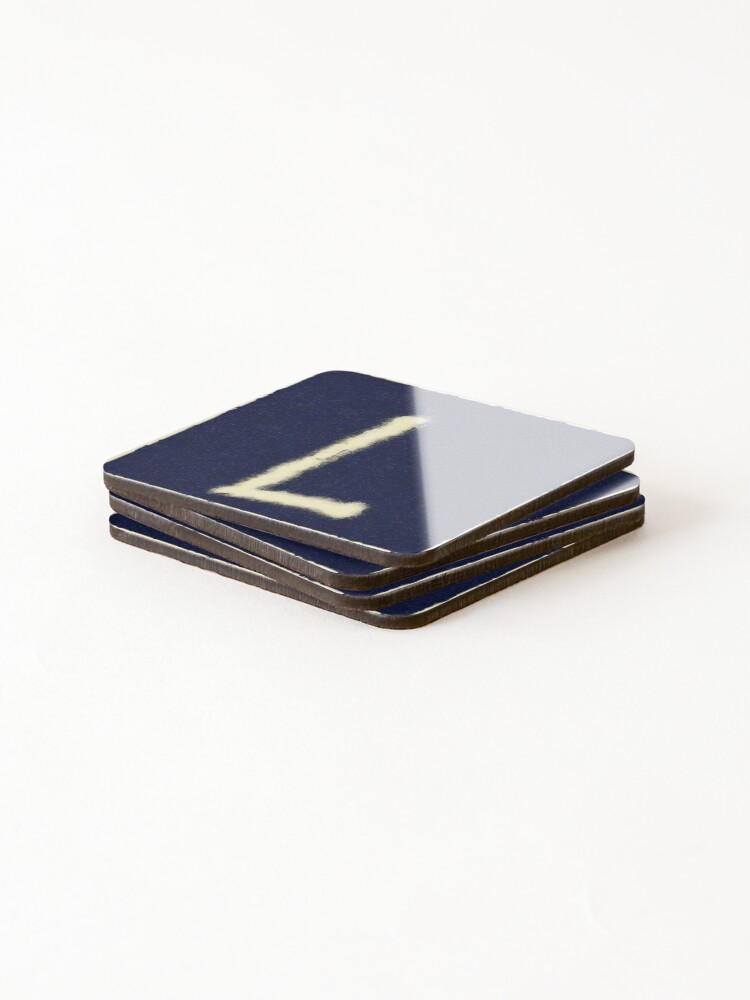 Thumbnail 4 of 5, Coasters (Set of 4), Monogram L diffuse designed and sold by leobrix.