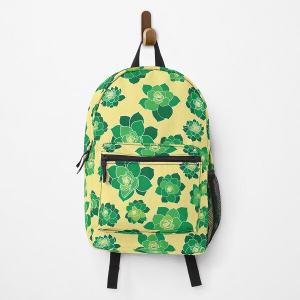 Vista previa del artículo con la obra «Suculenta verde de patrones sin fisuras con fondo amarillo», diseñado y vendido por Jovydesign.