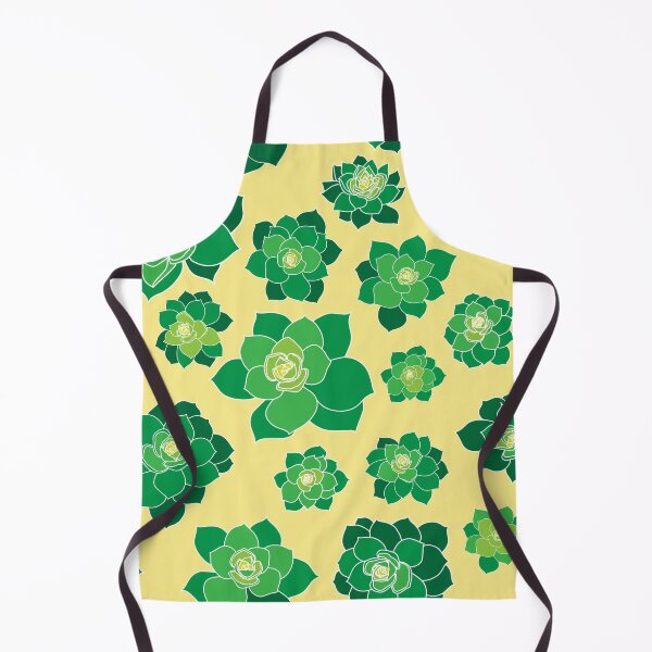 Item preview, Seamless Pattern Green Succulent with Yellow Background designed and sold by Jovydesign.