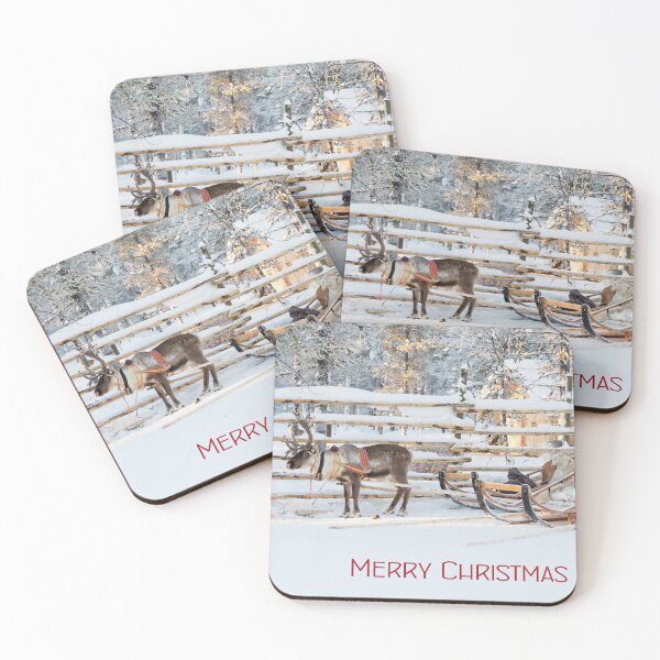 Item preview, Raindeer sleigh, waiting for Santa designed and sold by Delphimages Art.