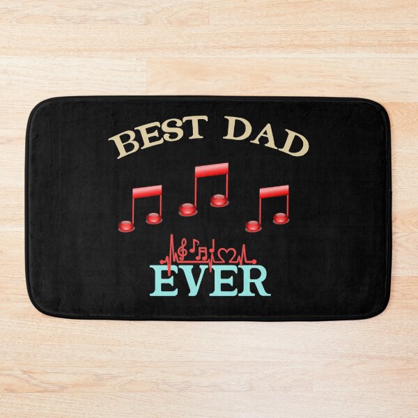 Item preview, Best dad ever music notes  designed and sold by Rami Khalifah.