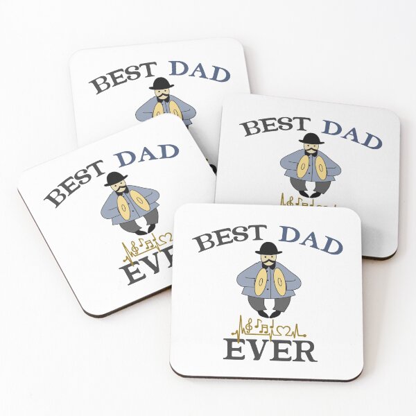 Item preview, Best dad ever music notes  designed and sold by Rami Khalifah.