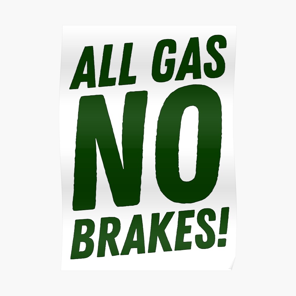 All gas no brakes! New York Jets Sticker for Sale by NM-Design