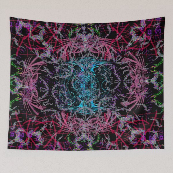 Item preview, Black Scratch Mandala 3 (maroon) designed and sold by Natfigcreates.